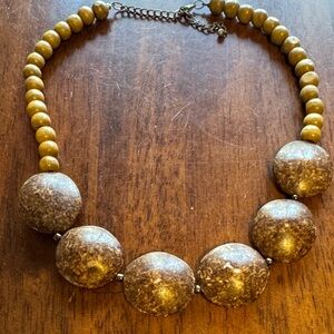 Elegant Brown Beaded Necklace